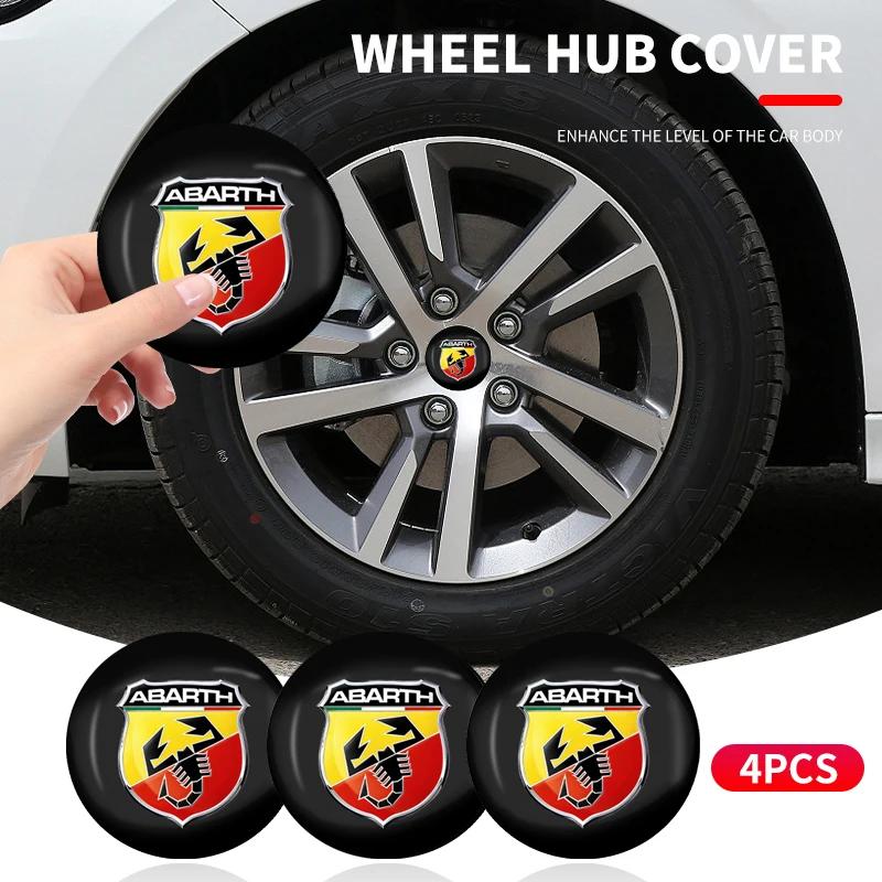 4pcs 56mm Car Logo Wheel Center Hub Cap For Fiat ABARTH 124 125 130 131 500 595 Esseesse 695 Punto Scorpion Auto Accessories