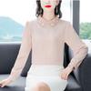 Elegant Rhinestone Long Sleeve Shirt Loose Fit Women Blouse Spring Autumn Trendy Plus Size Top Slimming