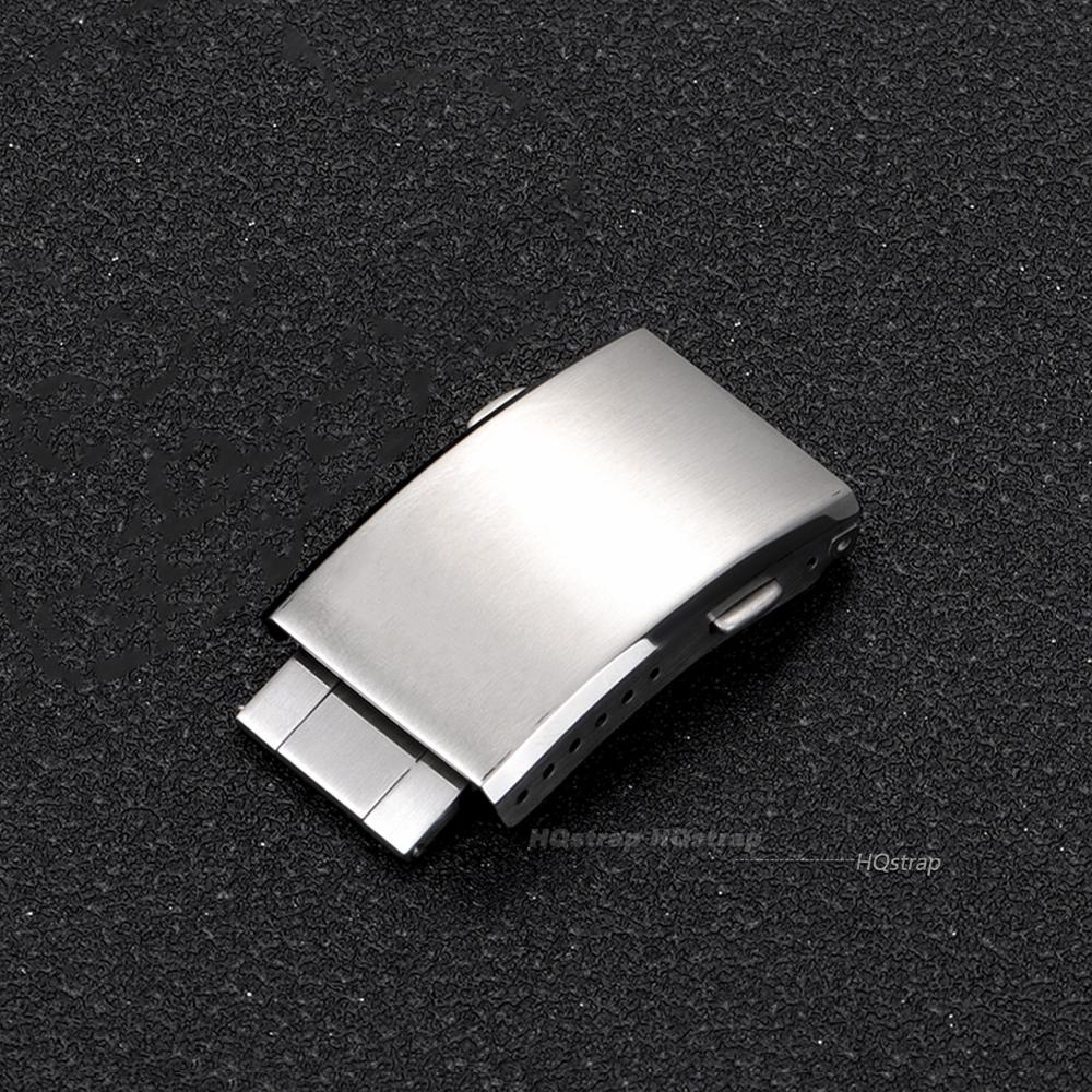 Massive Edelstahl-Uhrenschließe Faltschließe 18mm 20mm 22mm Herren Damen Uhrenschließe Universelles Ersatz-Uhrenarmband Zubehör