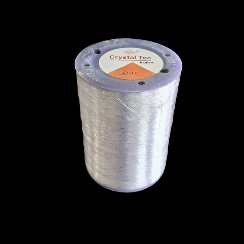 Crystal Clear Elastic Cord for DIY Jewelry and Beading - Large Roll