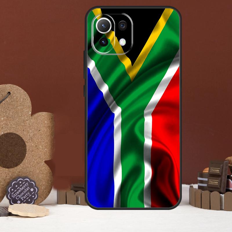Pouzdro s vlajkou Jihoafrické republiky pro Xiaomi 14 15 Ultra 15T 14T 13T 17 Pro Max POCO X7 Pro X5 X6 F5 F6 F7 F8 Ultra Kryt
