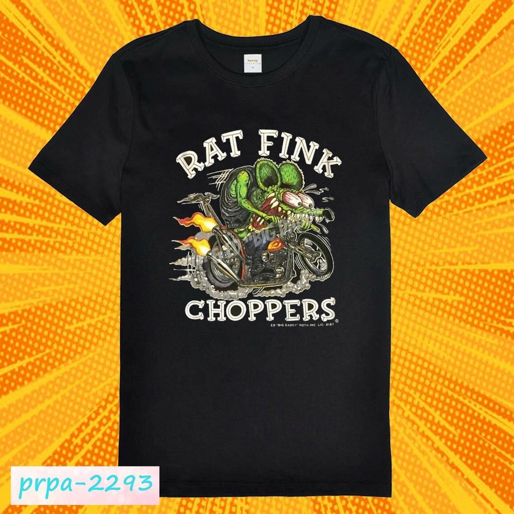 Rat Fink Choppers T-Shirt Ed Big Daddy Roth Tee Size S-5XL Unisex T-Shirt XXL