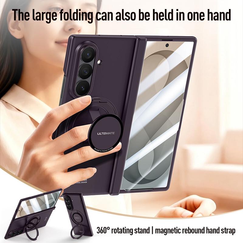 For Samsung Galaxy Z Fold 8 Ultra 5G Case For Magsafe Magnetic Ring With Screen Glass Cover For ZFold 8 Fold8 Ultra Hinge Cases
