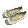 Fashion Ladies Shoes 2024 New Slip on Women's Flats Autumn Square Toe Bow Tie Mixed Colors Solft Sole Casual Comfortable Flats Shoes