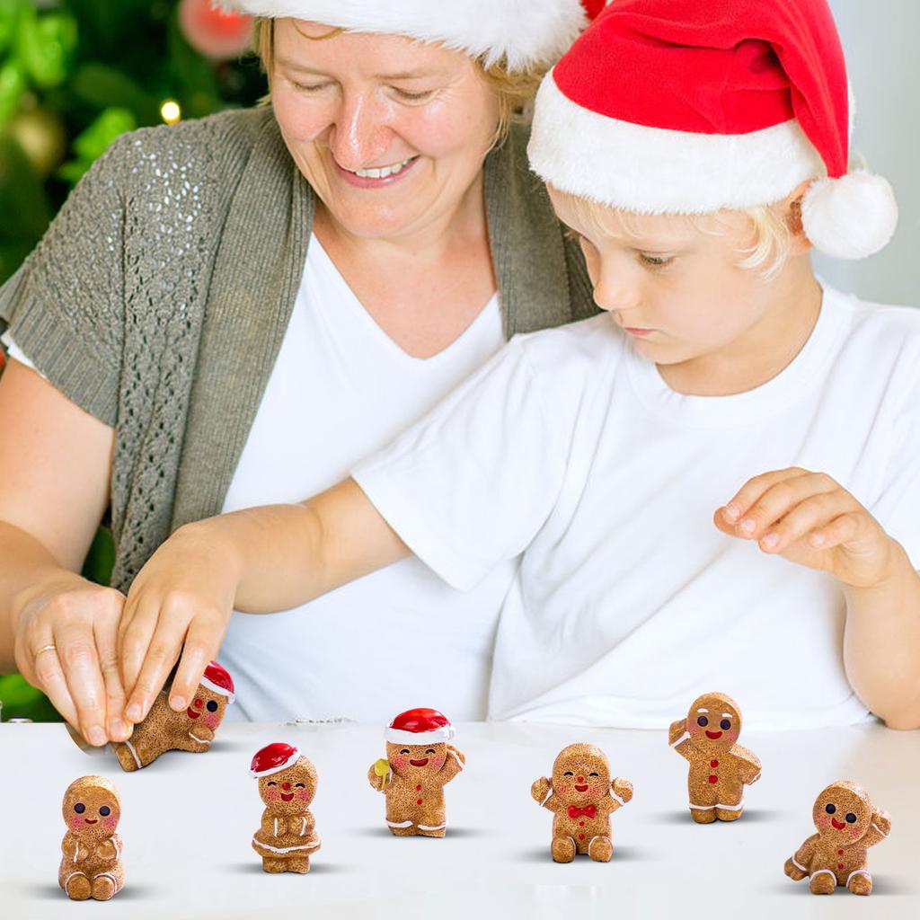 Creative And Cute Christmas Gingerbread DIY Decoration Accessories Figurines