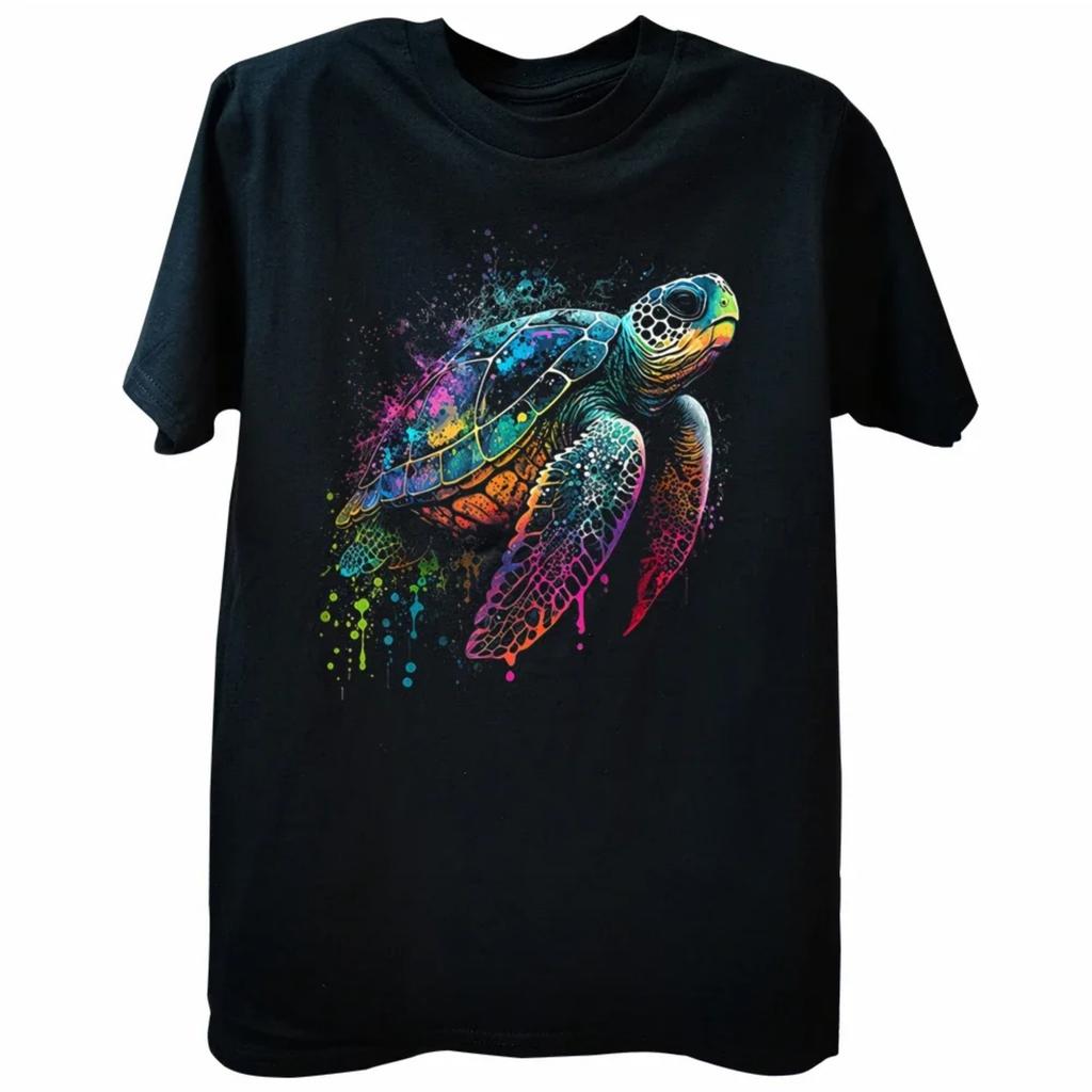 Unisex T-shirt Sea Turtle Beach Lover Ocean Animal T Shirt Tee Tops Round Neck Short-Sleeve Fashion Tshirt Clothing Casual Basic T-shirts