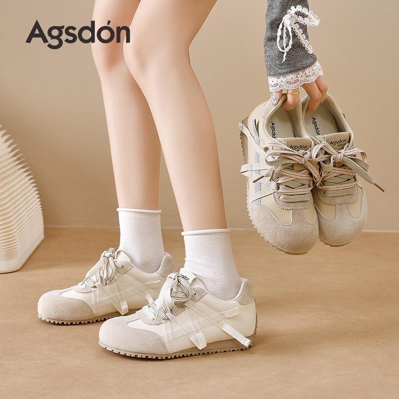 Augustus Dengde training shoes women's 2025 new summer ballet style Forrest Gump shoes fashion casual sports shoes white shoes