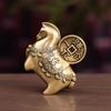 Kleine Messing-Pferdestatue Chinesisches Tierkreiszeichen Pferd Figur 2026 Jahr des Pferdes Tischmaskottchen Ornament Feng Shui Glückstier Handwerk für Heim- Bürodekoration
