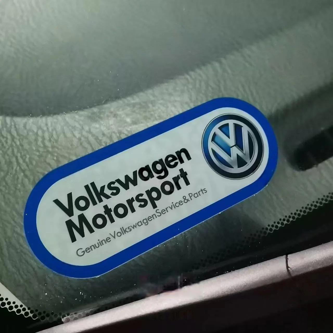 

2026 Hot For Volkswagen VW JDM Static Car Head Glass stickers Decorative Emblem Stickers For Volkswagen Golf Passat Polo T5 Mago