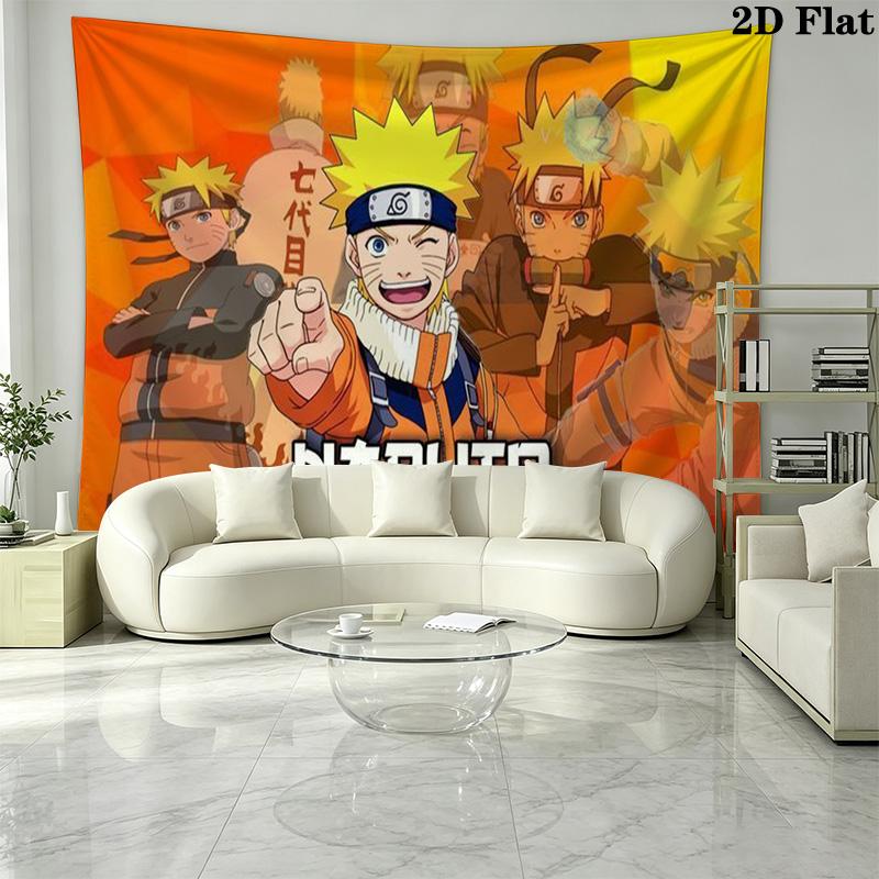 Anime NARUTO Wall Tapestry Aesthetic Wall Hanging Printed Fabric Blanket Decorative Tapestries for Bedroom Living Room Home Decor