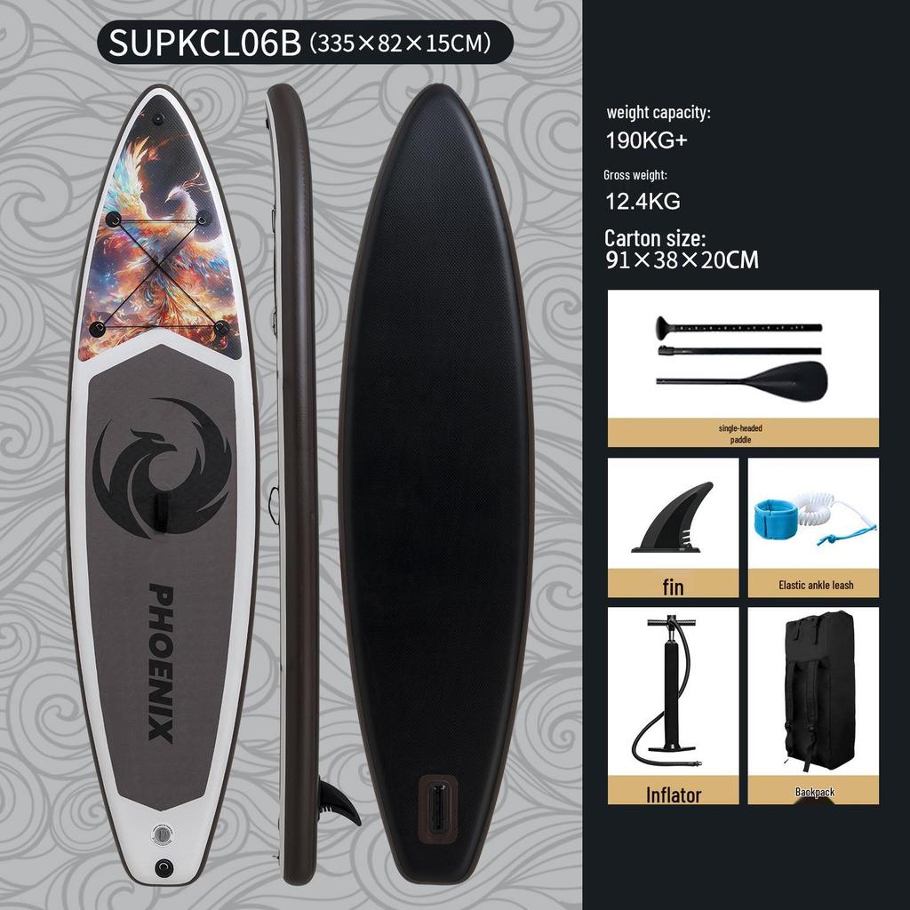 Inflatable SUP Board - Koi Design Paddleboard for Beginners