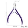 D501 Stainless Steel Cuticle Nipper & Hangnail Remover Set - Gray Manicure Tool