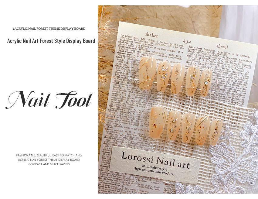 Wearable Acrylic Nail Art Display Board for Manicure Photos