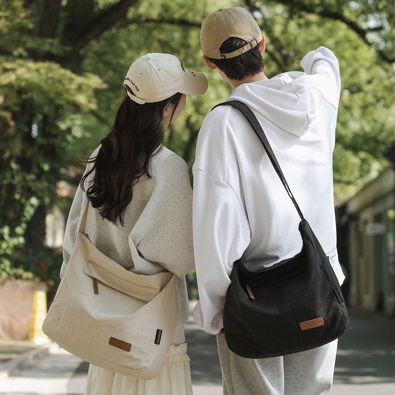 Japanese Women Men Shoulder Crossbody Bag Large Canvas Messenger Bags for Student 2026 Brand Book Bags Female Handbag Satchels