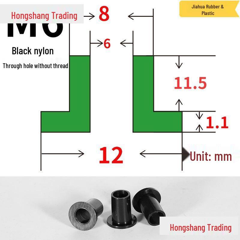 Step T-Shaped Nylon Insulating Bushing Washer, M3-M35 Thread Protection Spacer