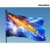 1pc, Flaming Sword Flag: Christian Worship Banner, Prophetic Art, Multiple Sizes, Ideal for Indoor and Outdoor Decoration, No Electricity Required, Du