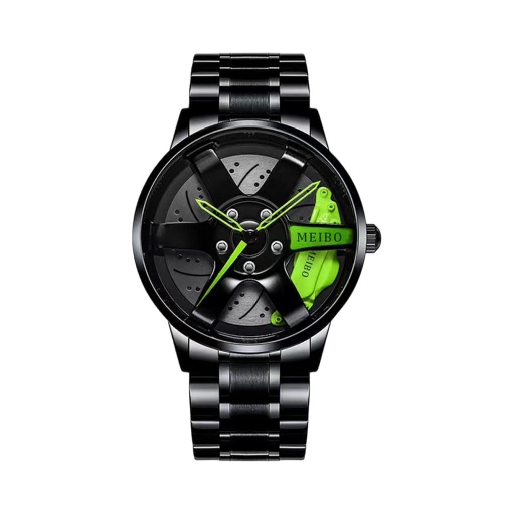 YHOPE Men's Waterproof Luminous Running Alarm Clock Watch