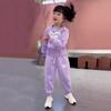 Completi per Bambina Tuta Casual con Felpa+pantaloni 2 Pezzi 2024 Primavera Autunno Tuta Bambino Spessa… Altro