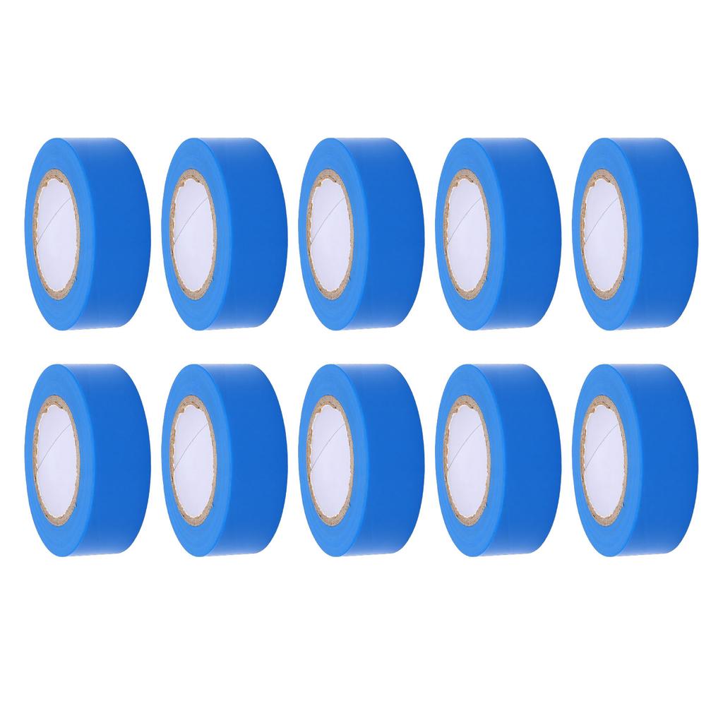 10 Rolls Electrical Tape Water Proof PVC Adhesive Tapes for Indoor Outdoor Use Insulated Flame Retardant 20MM Width 10M