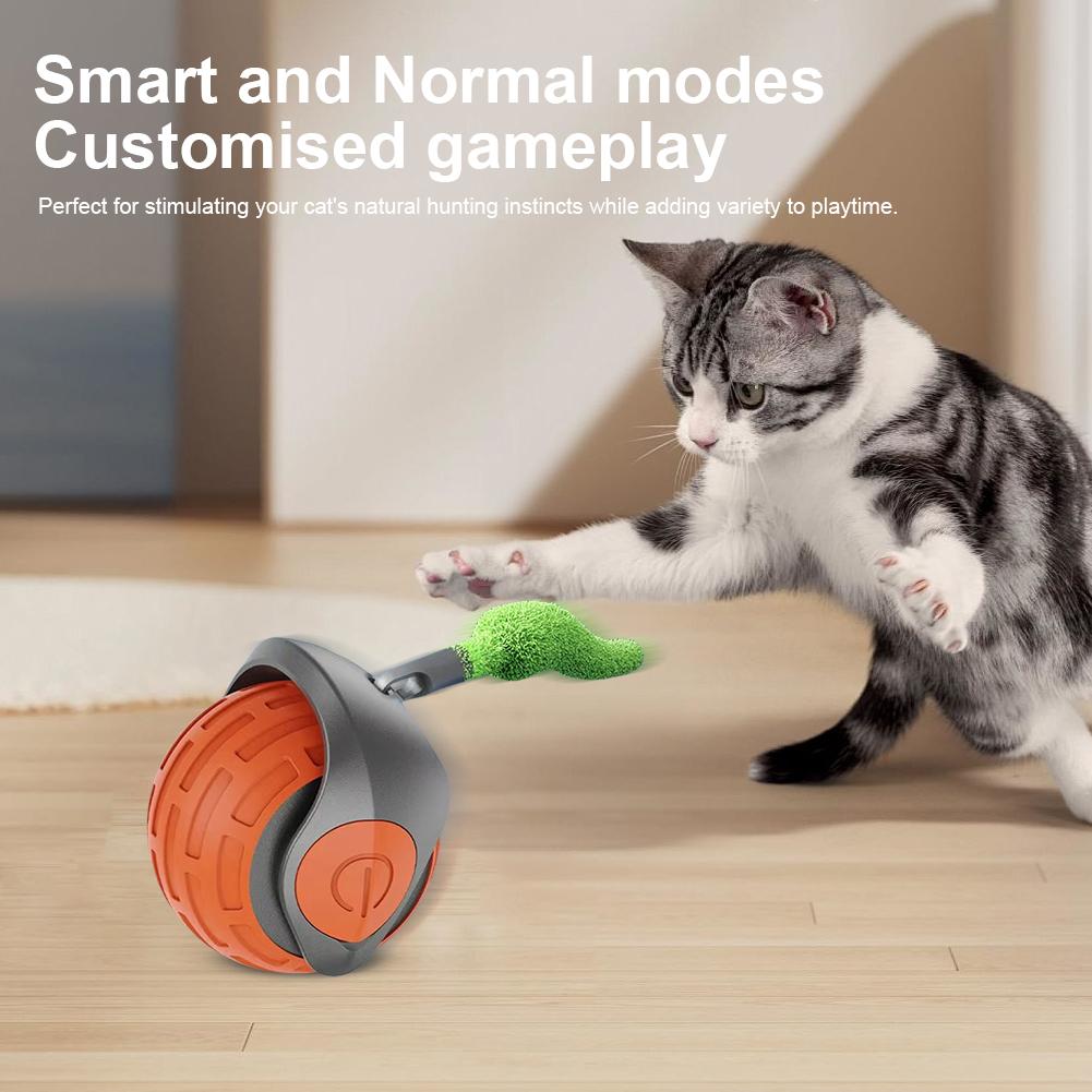 Interactive Cat Toy Ball Electric Rolling Ball Toy Automatic Cat Toy for Endless Entertainment for Hours of Fun