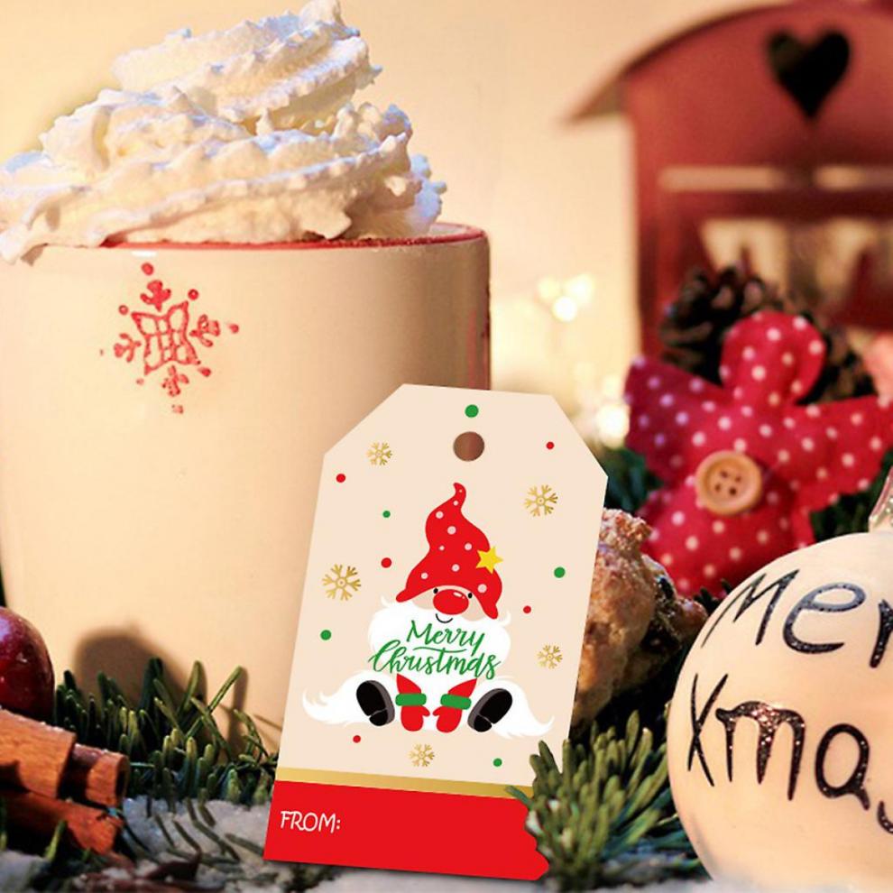 Christmas Gift Tags Paper Xmas Gift Hanging Labels for Holiday Present Wedding