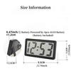 1pc Mini Battery Powered Digital Desk Clock Time Date 12-hour Display Table Clock  Wall-mounted LCD Clock With 4Pcs AG10 Battery