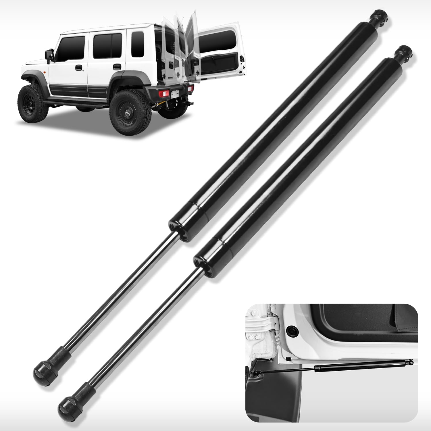 

АМВМОРВ Амортизатор задньої ляди для Jimny Вільно сумісний з останнім Suzuki Jimny Підтримка часткової зупинки Гідравлічний Фіксатор задньої кришки багажника Задній частковий чорний