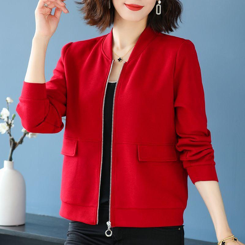 

Весна Осень Женское Худи Тонкий Кардиган с Открытой Передней Частью Свободного Кроя Большого Размера Однотонный Скрывающий Живот M