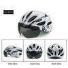 Magnetic-style Visor PC Material Cycling Helmet for Unisex Mountain and Road Bike Safety Roller Skating Use