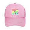 Team Rainbow Rocket Mesh Baseball Caps Snapback Fashion  Hats Breathable Casual Casquette Outdoor For Unisexs And Womens