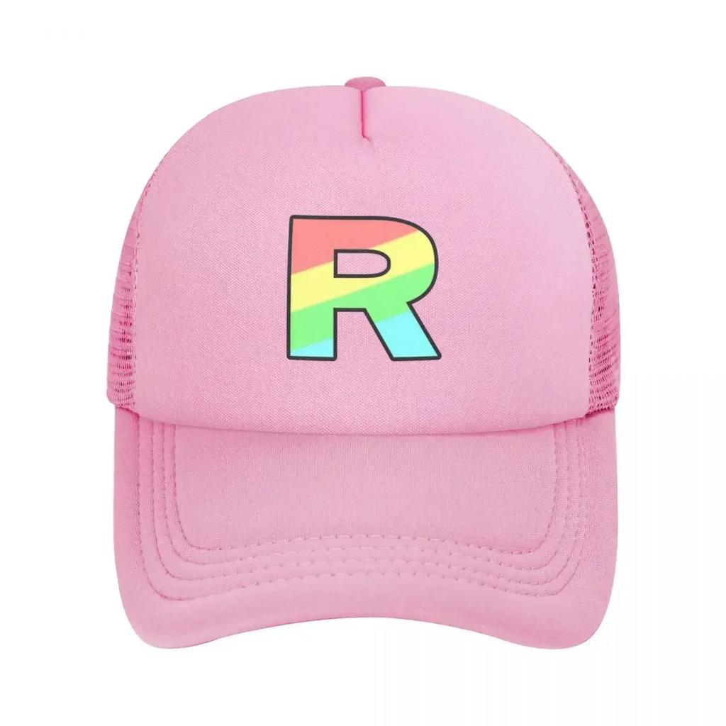 Team Rainbow Rocket Mesh Baseball Caps Snapback Fashion Hats Breathable Casual Casquette Outdoor For Unisexs And Womens