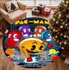 PAC Pattern Round Rug, Indoor/Outdoor Mat, for Picnic, Gameroom, Bedroom, Office, Living Room, Home Decor Carpet, Birthday Gift
