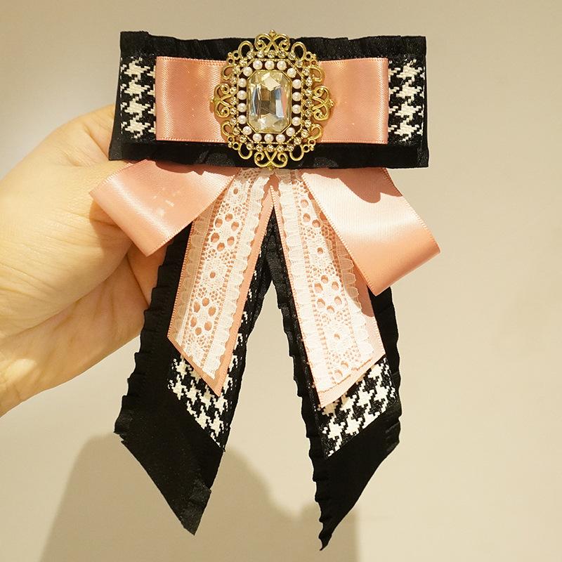 Винтажная брошь из лент и кружева - Многослойная роза на булавке для лацкана для женщин Элегантный бант-корсаж для пиджака Блейзера Модный аксессуар