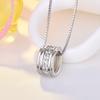 925 Sterling Silver Moon Necklace Pendant Zircon For Women Fashion Exquisite Student Girlfriend Jewelry Accessories Heart GiftGood Product