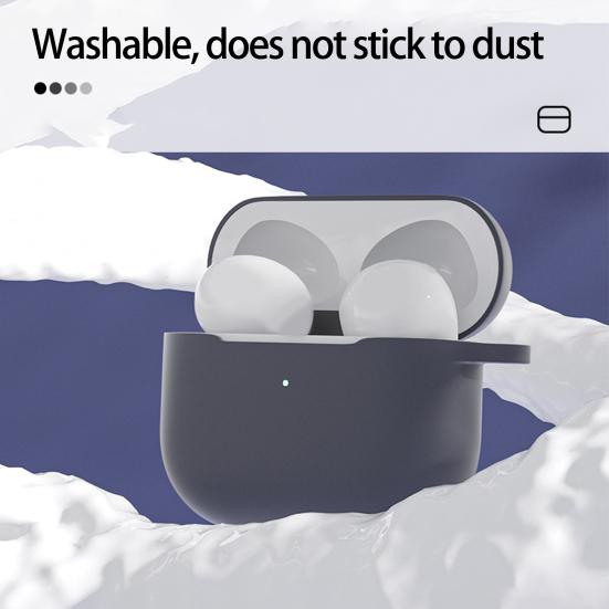 1 Set Headphone Cushion Full Coverage Wear-resistant Tight Fit Anti-shock Comfortable Touch 360 Degree Protection with Hanging Buckle Earphone