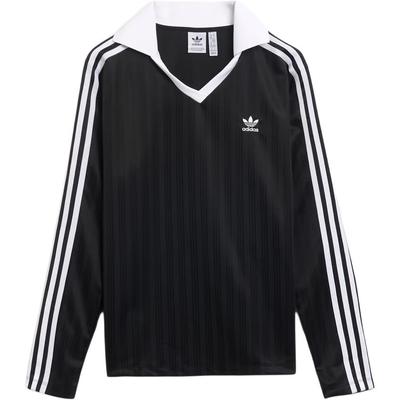 Originaler Komfortabel V-hals Sports Langermet T-skjorte Dame Topper Svart JD2603