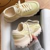 Thick-soled Inner Height Increase Women's New Summer Mesh Breathable Sports and Leisure Height Increase Dad Shoes