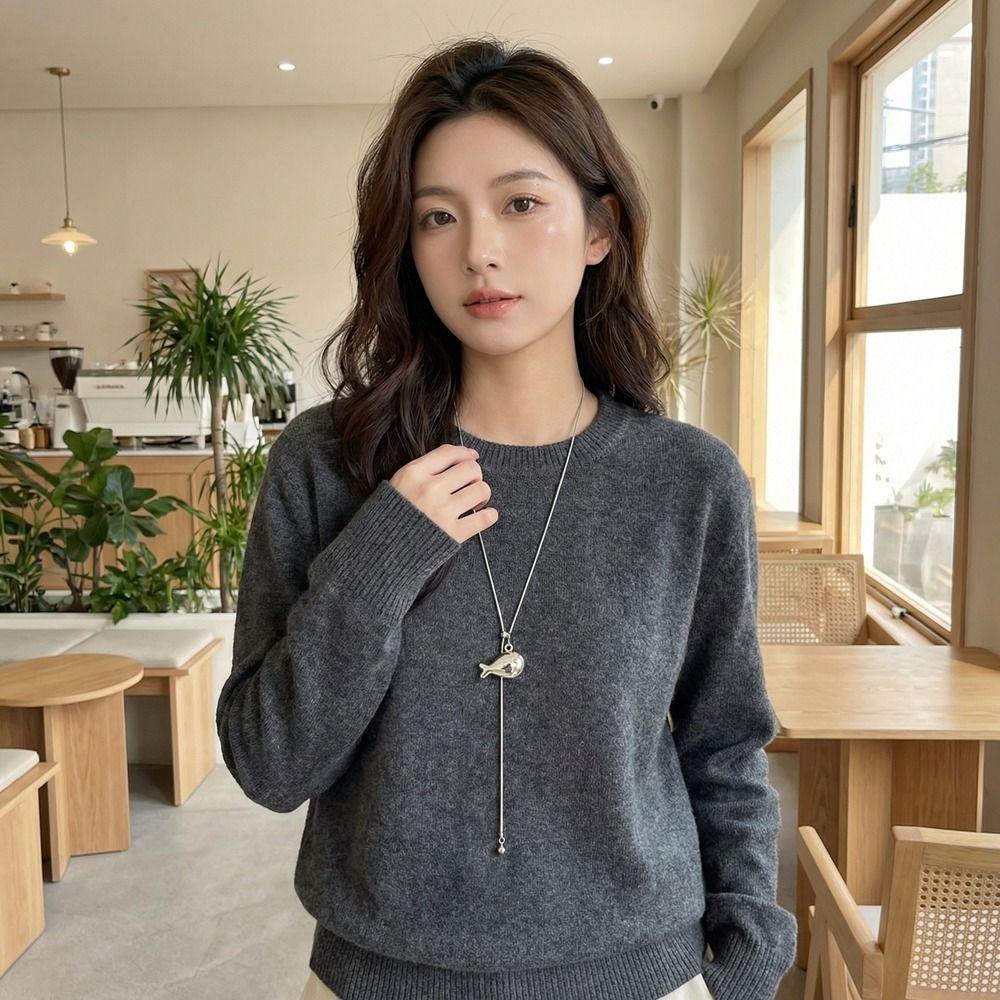 Silver Adjustable Sweater Chain Elegant Charm Jewelry Accessory Gift Fashion