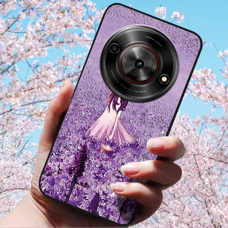 For ZTE Blade A75 5G 6.6" Cases 3D Relief Flower Soft Silicone Luxury Cover for ZTE Blade A75 5G 3D Phone Cases ZTE Blade Z2357N