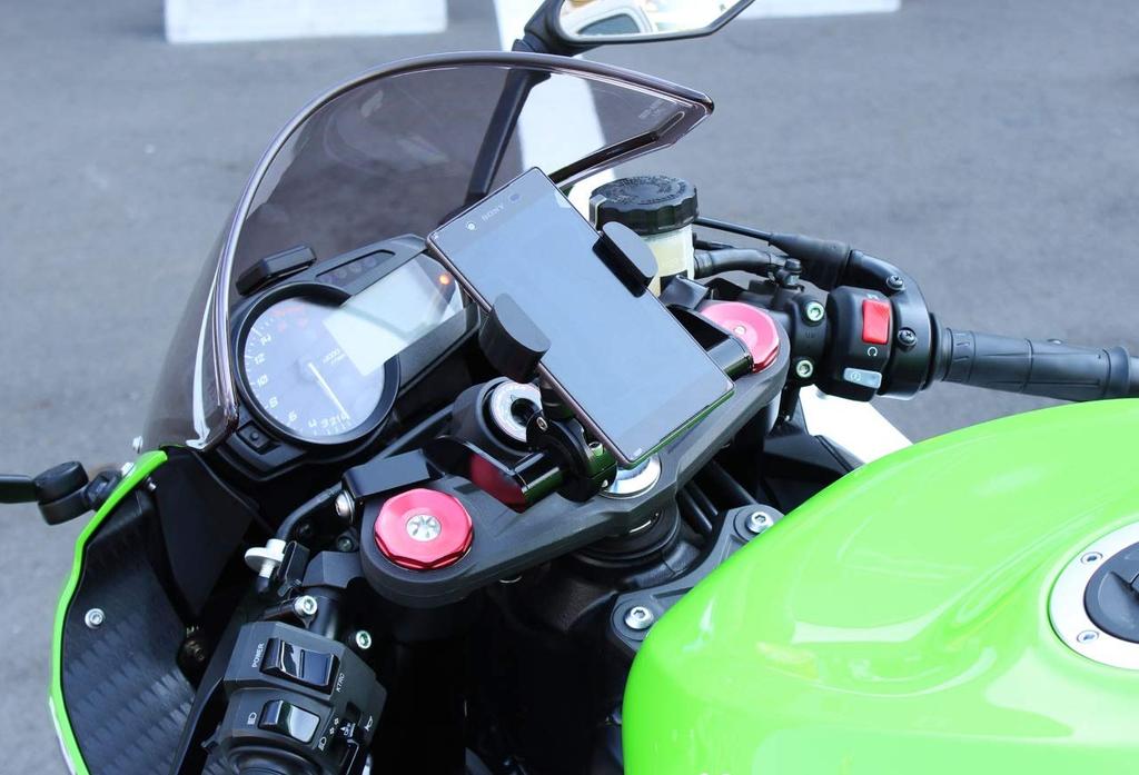 LEDISHUN Handlebar Mount Stem Multi-Bar Holder Smartphone Mounting Bar for Kawasaki Ninja ZX-6R 2009-2022