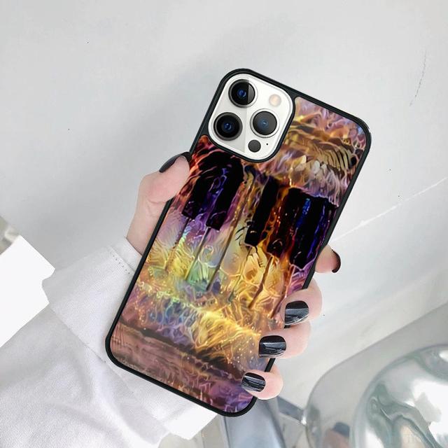 Hudební klavírní klávesa Pouzdro na telefon Kryt Pro iPhone 17 Air 15 16 14 11 12 13 Pro MAX Plus