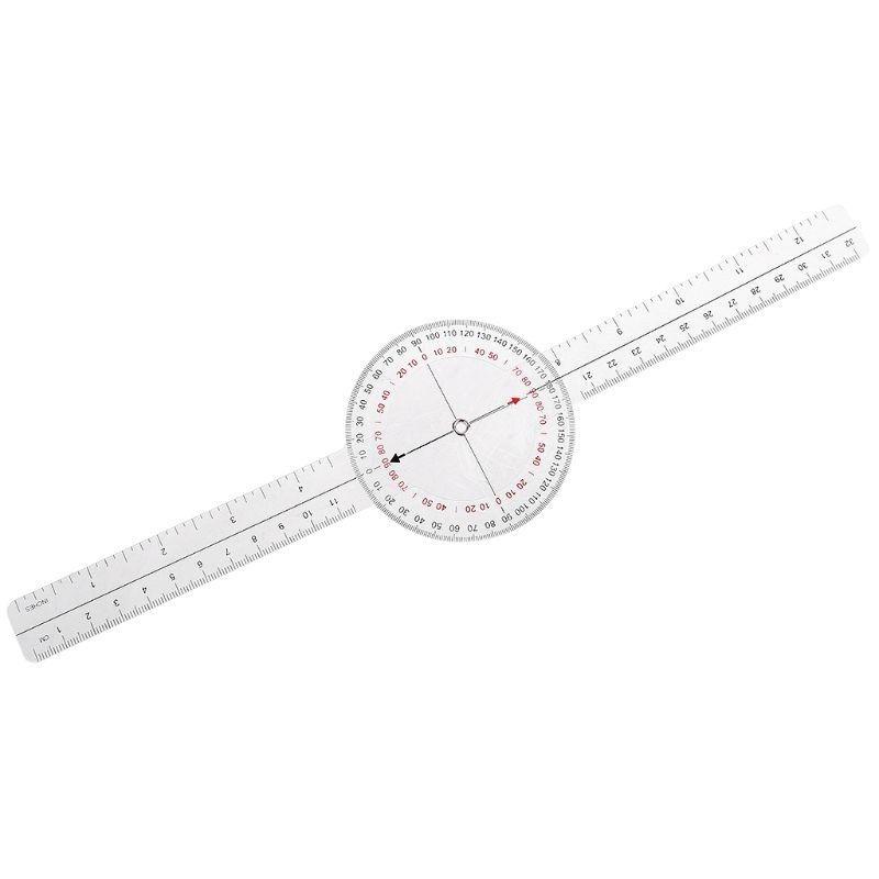 

Portable Goniometer 360 Degree Physical Therapy Plastic Protractor PVC Material