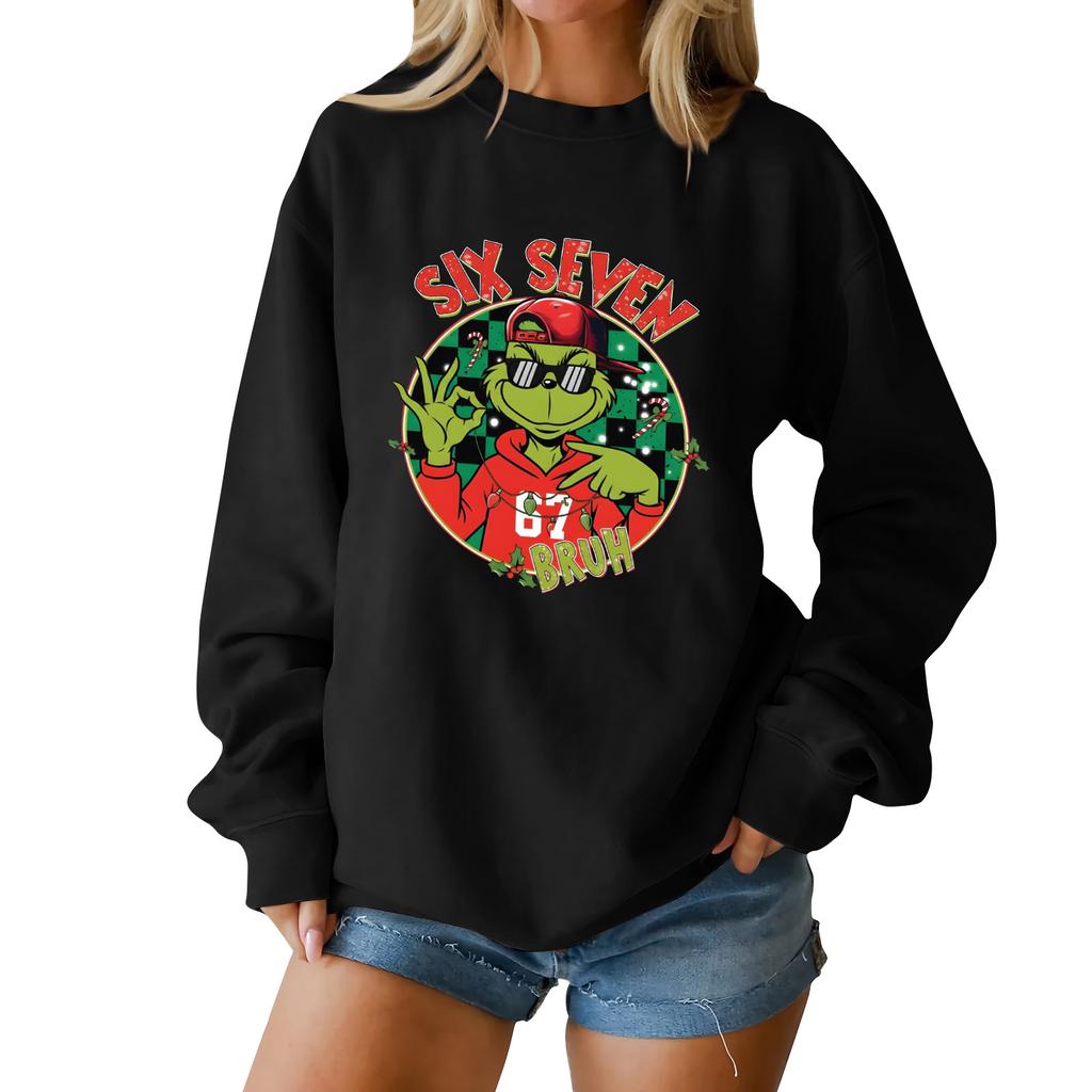 Christmas T-Shirts And Sweatshirts, Women'S Sweatshirts, Long-Sleeved Pullover Sweatshirts, Women'S Long-Sleeved Tops