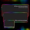 RGB LED Luminous Gaming Mouse Pad with Lock Edge - Oversized Mat for E-Sports and Office Use
