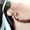 Серебряные серьги с емаллю (2160489)