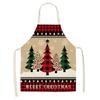 Christmas Apron New Creative Printed Polyester Apron Holiday Decoration Party Home Kitchen Anti-fouling Apron