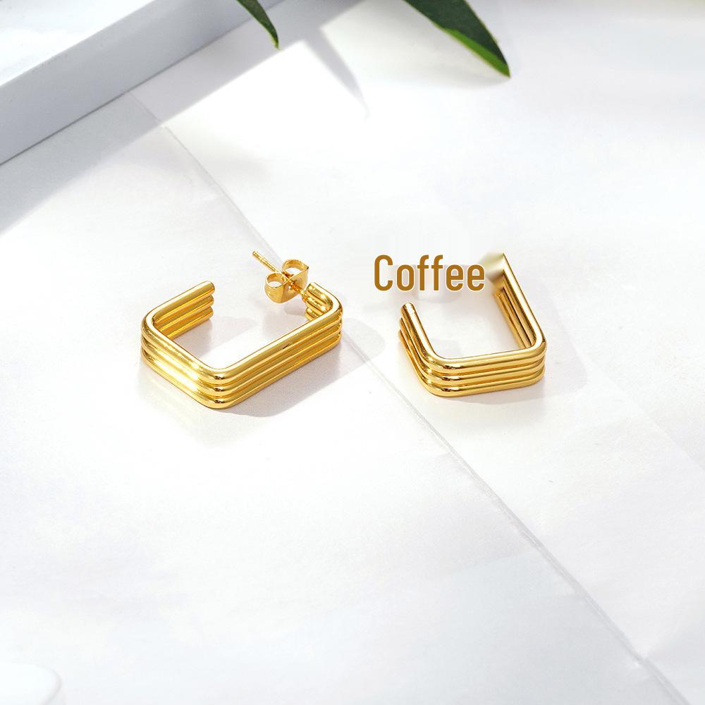 IMI Очень Большие Легкие Серьги-Крючки из Нержавеющей Стали YE305 Single Earring