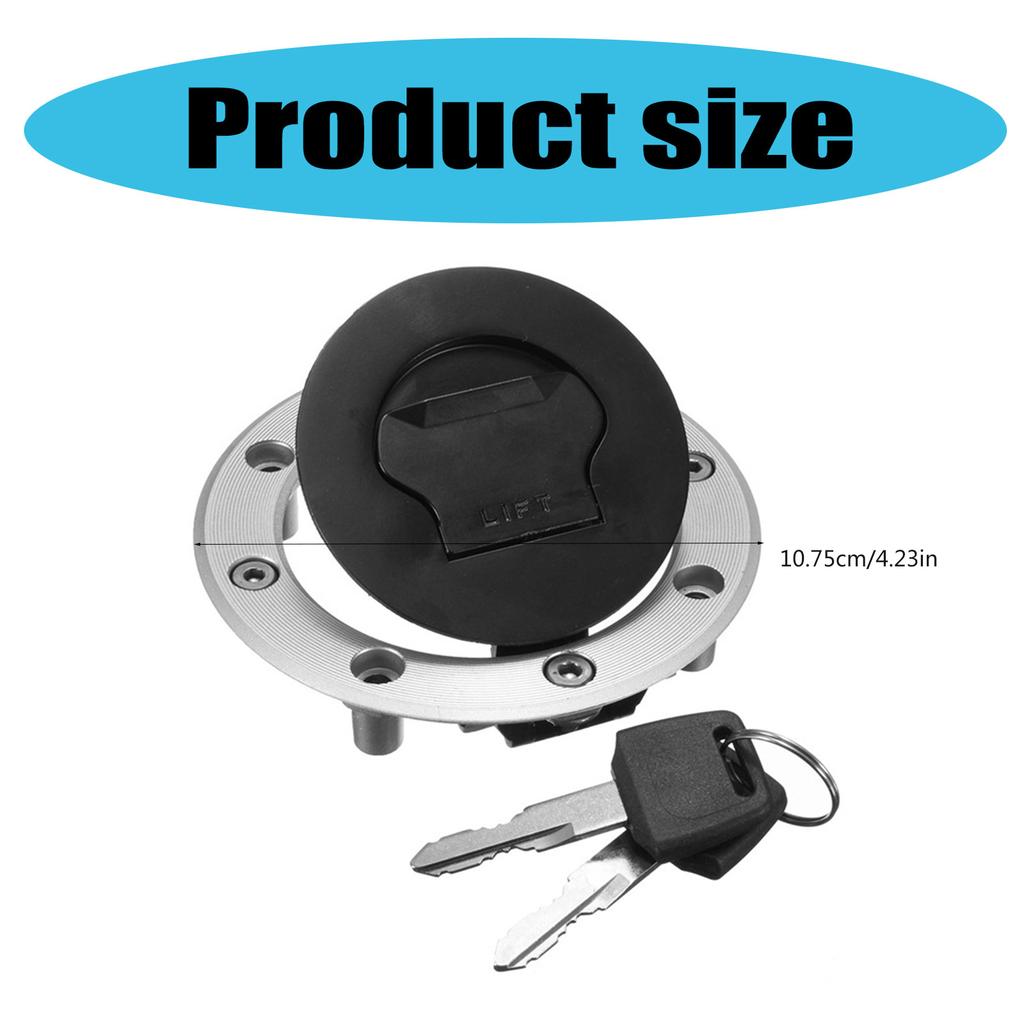 Anti Theft Fuel Tanks Cover & Ignition Switch Lock Motorcycle Gas Caps  & Ignition Lock Set for SV650 SV1000 GSF1250