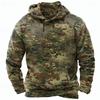 Fall Winter Men's Camo Camouflage 3D Print Hooded Hoodies Sweatshirt Long Sleeve Streetwear Camouflage Pullover Tops
