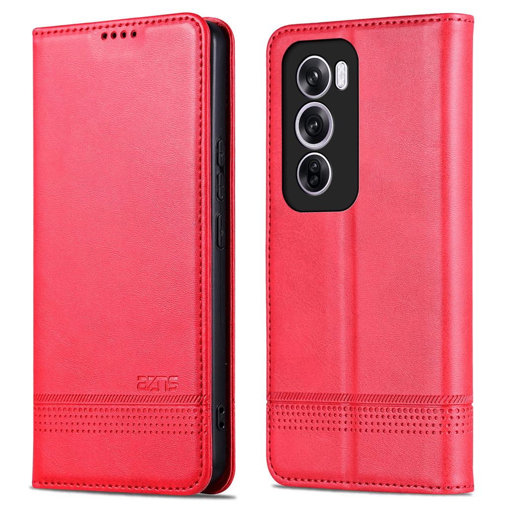 For Oppo Reno12 5G (Global) Phone Case Cowhide Texture PU Leather Phone Cover